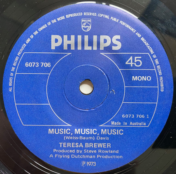 Teresa Brewer : Music, Music, Music / School Days (7", Single)