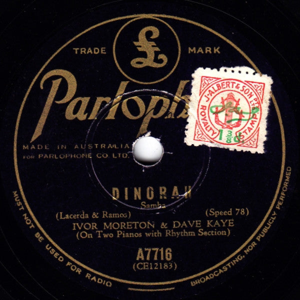 Ivor Moreton & Dave Kaye* : Tico-Tico / Dinorah (Shellac, 10")
