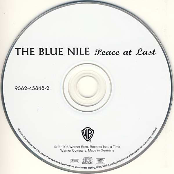 The Blue Nile : Peace At Last (CD, Album)
