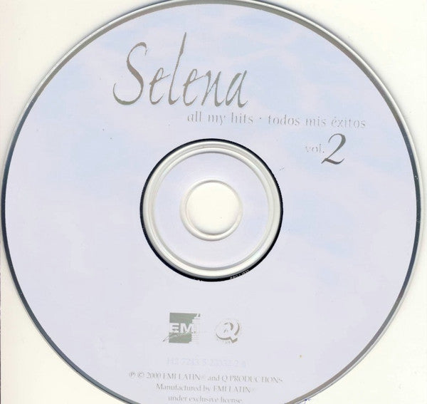 Selena : All My Hits • Todos Mis Exitos Vol. 2 (CD, Comp)