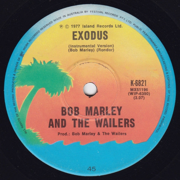 Bob Marley & The Wailers : Exodus (7", Single)