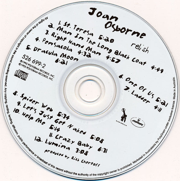 Joan Osborne : Relish (CD, Album)