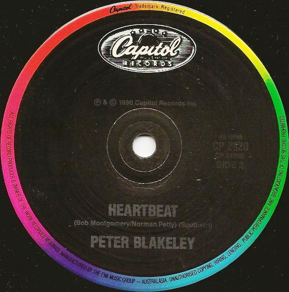 Peter Blakeley : You Never Heard It From Me (7", Single)
