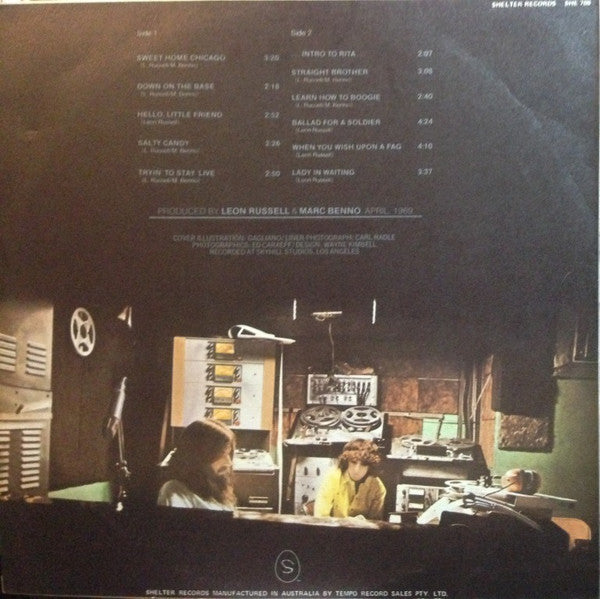 Leon Russell & Marc Benno : Asylum Choir II (LP, Album)
