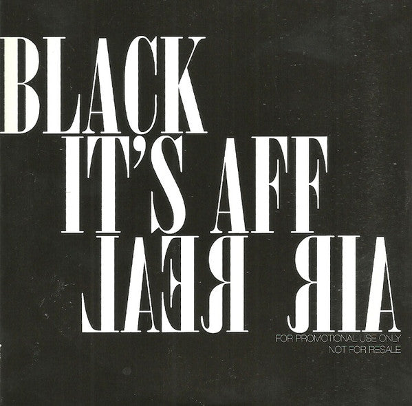 Black Affair : It's Real (CD, Single, Promo)
