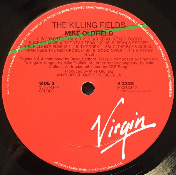 Mike Oldfield : The Killing Fields (Original Film Soundtrack) (LP, Album)