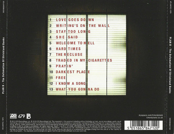 Plan B (4) : The Defamation Of Strickland Banks (CD, Album, Enh, RP)