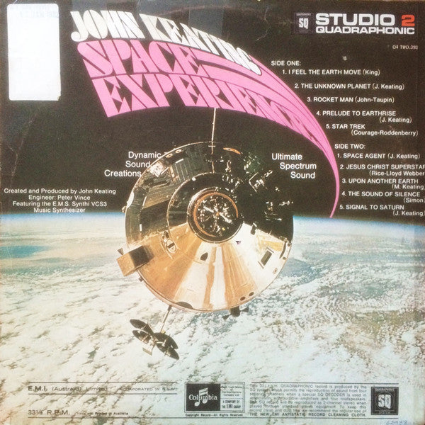 John Keating : Space Experience (LP, Album, Quad)