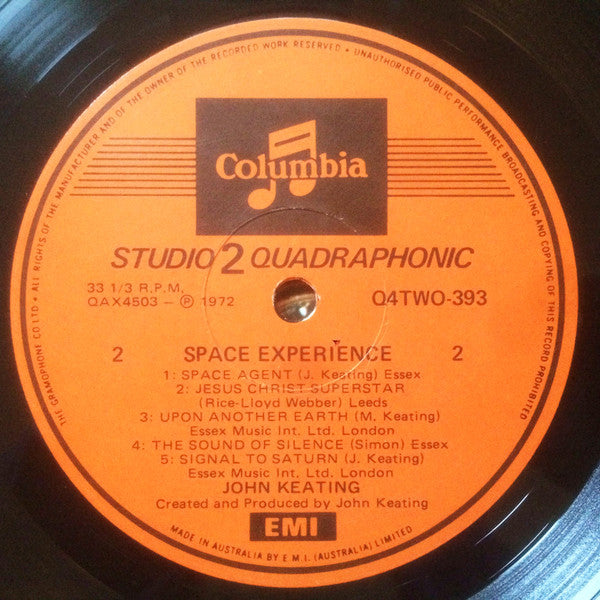 John Keating : Space Experience (LP, Album, Quad)