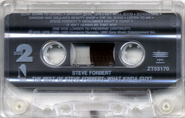 Steve Forbert : The Best Of Steve Forbert (Cass, Comp, Dol)