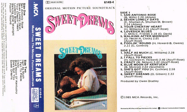 Patsy Cline : Sweet Dreams (Cass, Album)
