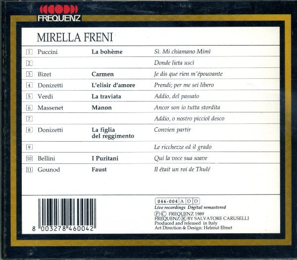 Mirella Freni : Mirella Freni (CD, Comp, RM)