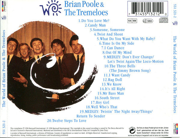 Brian Poole & The Tremeloes : The World Of Brian Poole & The Tremeloes (CD, Comp)