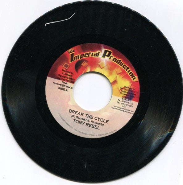 Tony Rebel / Mitch (3) : Break The Cycle / Show Me Love (7")