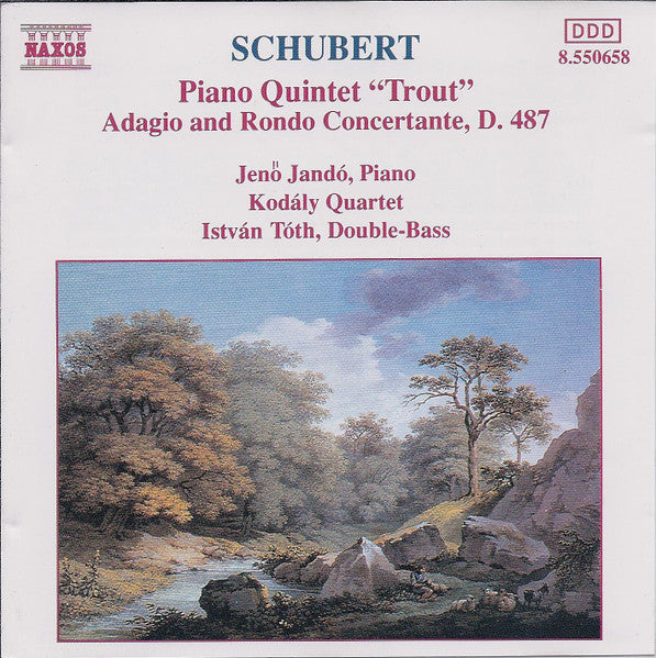 Schubert* - Jenö Jandó, Kodály Quartet, István Tóth : Piano Quintet "Trout" • Adagio And Rondo Concertante, D. 487 (CD, Album)