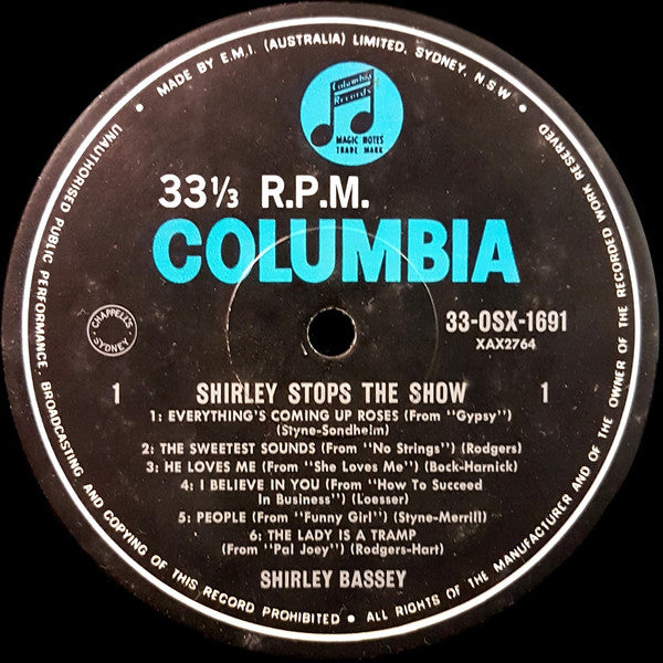 Shirley Bassey : Shirley Stops The Shows (LP, Album, Mono)