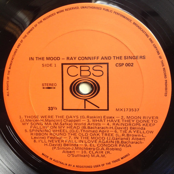 Ray Conniff And The Singers : In The Mood (LP, Comp)