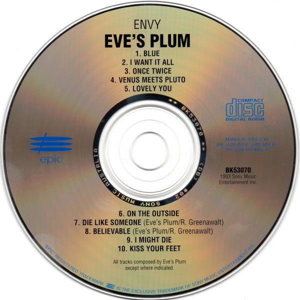 Eve's Plum : Envy (CD, Album)