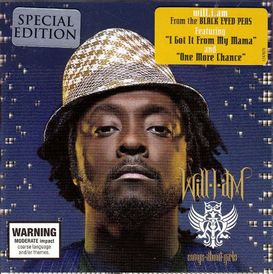 Will.I.Am* : Songs About Girls (CD, Album)