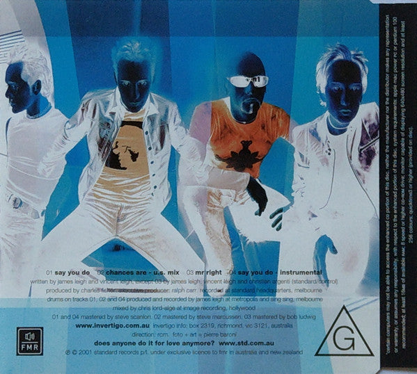 Invertigo (2) : Say You Do (CD, Single, Enh)