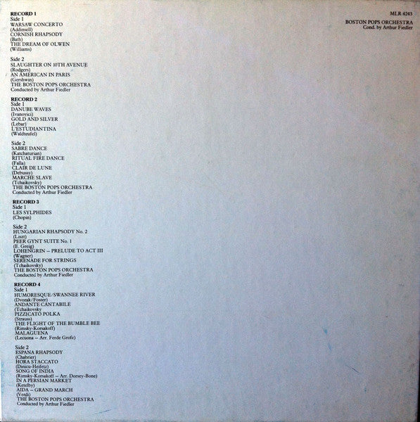 Boston Pops Orchestra Conducted By Arthur Fiedler : 20,000,000 Commemorative Collection (4xLP, Comp + Box)