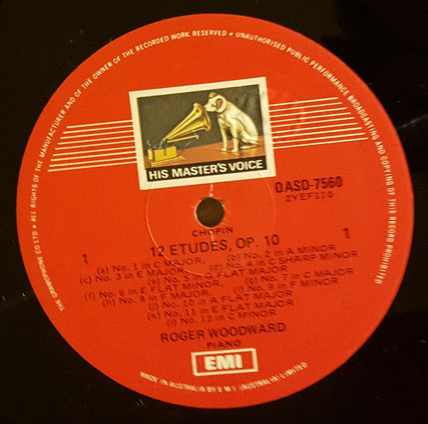 Roger Woodward, Chopin* : Etudes, Nocturne, Polonaise Fantasie (LP)