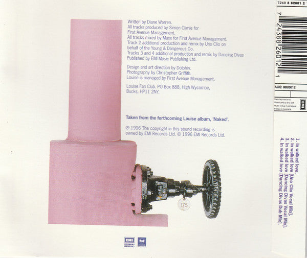 Louise : In Walked Love (CD, Single)