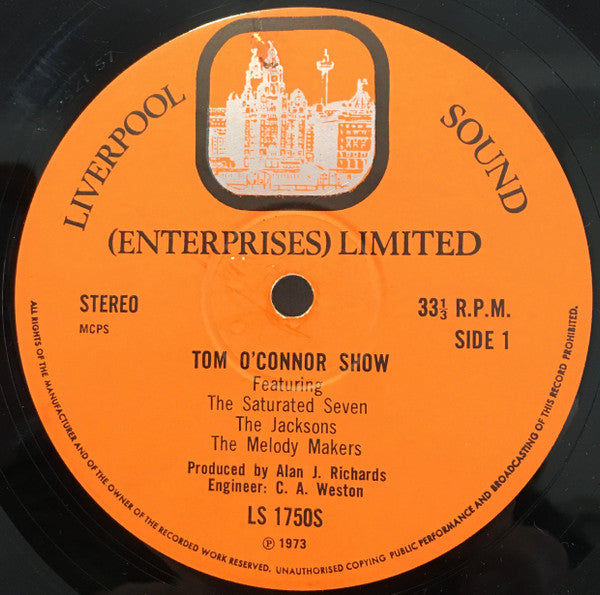 Tom O'Connor (3), The Saturated Seven, The Jacksons (2), Melody Makers (2) : Tom O'Connor Show (LP)