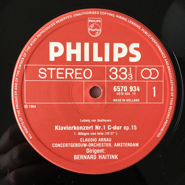Claudio Arrau, Beethoven* : Konzerte - Die 5 Klavierkonzerte - Tripelkonzert = Concertos: The 5 Piano Concertos - Triple Concerto (6xLP, Comp + Box)