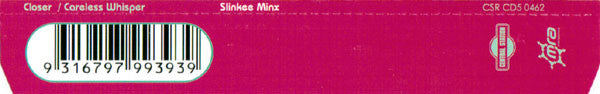 Slinkee Minx : Closer / Careless Whisper (CD, Single)
