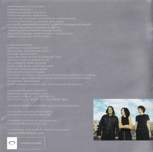 The Parachute Band : Amazing (CD, Album)