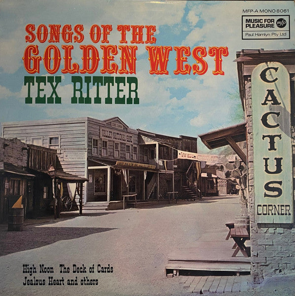 Tex Ritter : Songs Of The Golden West (LP, Album, Mono, RE)