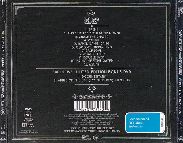 Something With Numbers : Perfect Distraction (CD, Album + DVD-V, Ltd, PAL)