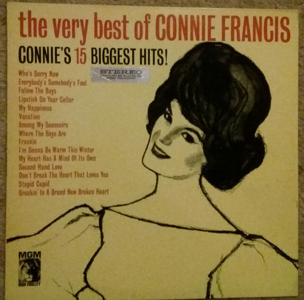Connie Francis : The Very Best Of Connie Francis (LP, Comp, RE)