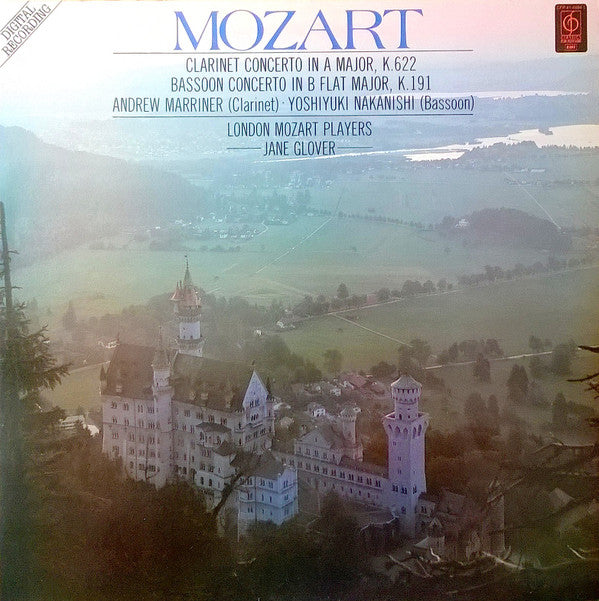 London Mozart Players, Jane Glover : Mozart Clarinet Concerto in A Major, K.622 Bassoon Concerto in B Flat Major, K.191 (LP, Album)