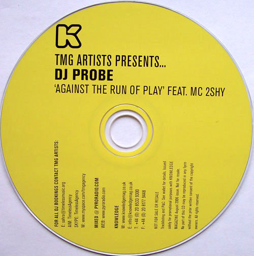 DJ Probe feat. MC 2Shy : TMG Artists Presents...DJ Probe (CD, Comp, Mixed)