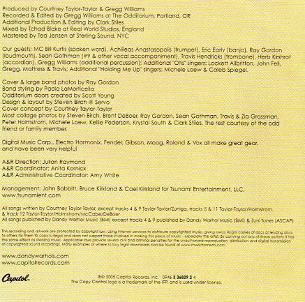 The Dandy Warhols : Odditorium Or Warlords Of Mars (CD, Album)