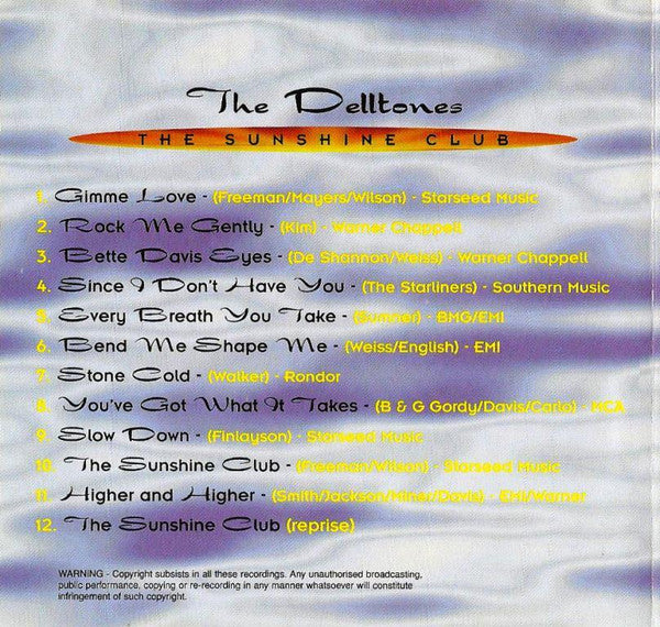 The Delltones : The Sunshine Club (CD, Album)