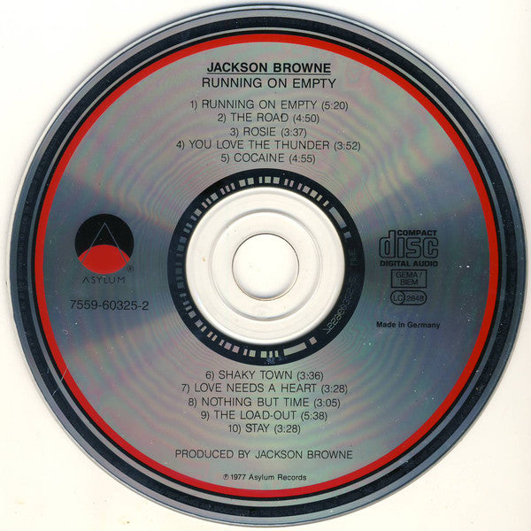 Jackson Browne : Running On Empty (CD, Album, RE)