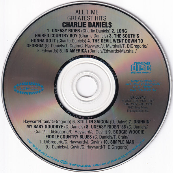 Charlie Daniels : All-Time Greatest Hits (CD, Comp)