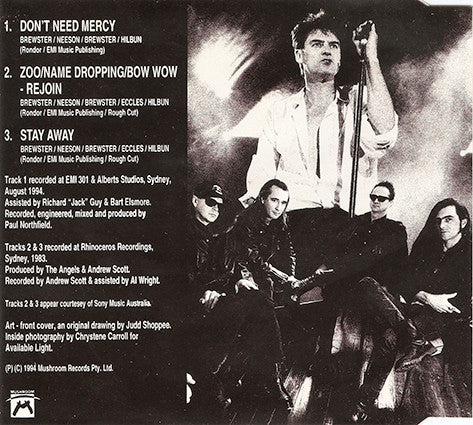 The Angels : Don't Need Mercy (CD, Single)