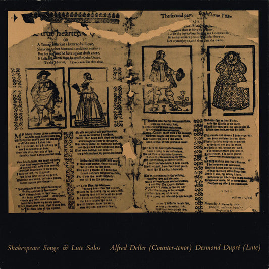 Alfred Deller, Desmond Dupré : Shakespeare Songs & Lute Solos (LP, Album, Mono, Club, Gat)