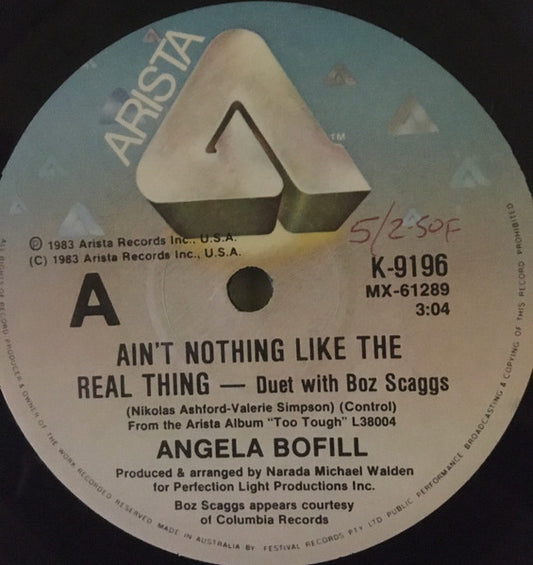 Angela Bofill : Ain't Nothing Like The Real Thing (7", Single)