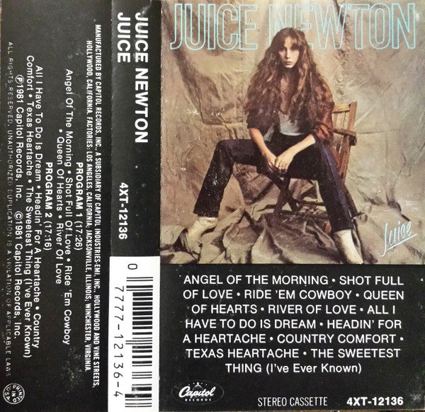 Juice Newton : Juice (Cass, Album, 97)