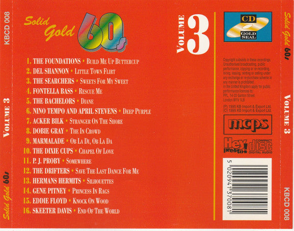 Various : Solid Gold 60's Volume 3 (CD, Comp)