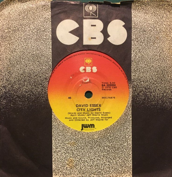 David Essex : City Lights (7", Single)