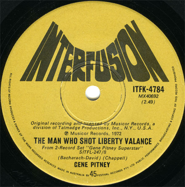 Gene Pitney : Twenty Four Hours From Tulsa (7", Single)