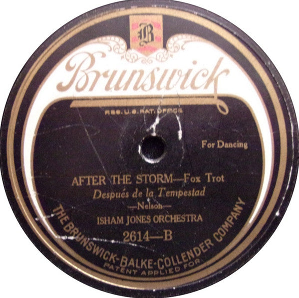 Isham Jones Orchestra : It Had To Be You / After The Storm (Shellac, 10")