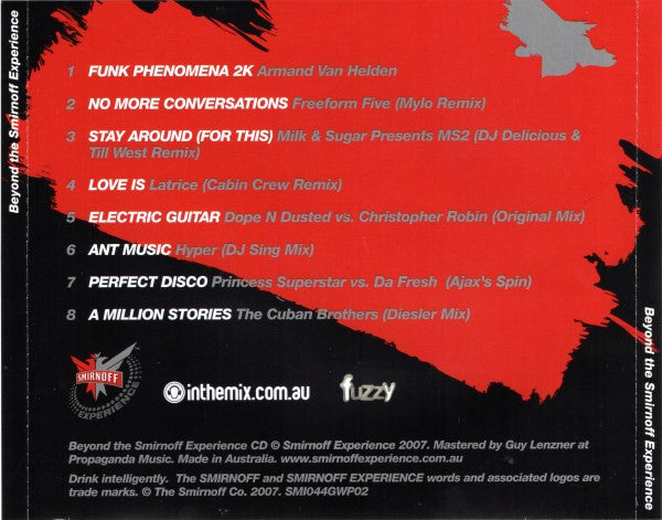 Various : Beyond The Smirnoff Experience (CD, Mixed)