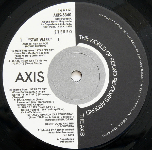 Geoff Love And His Orchestra* : Star Wars And Other Space Themes (LP, Album)